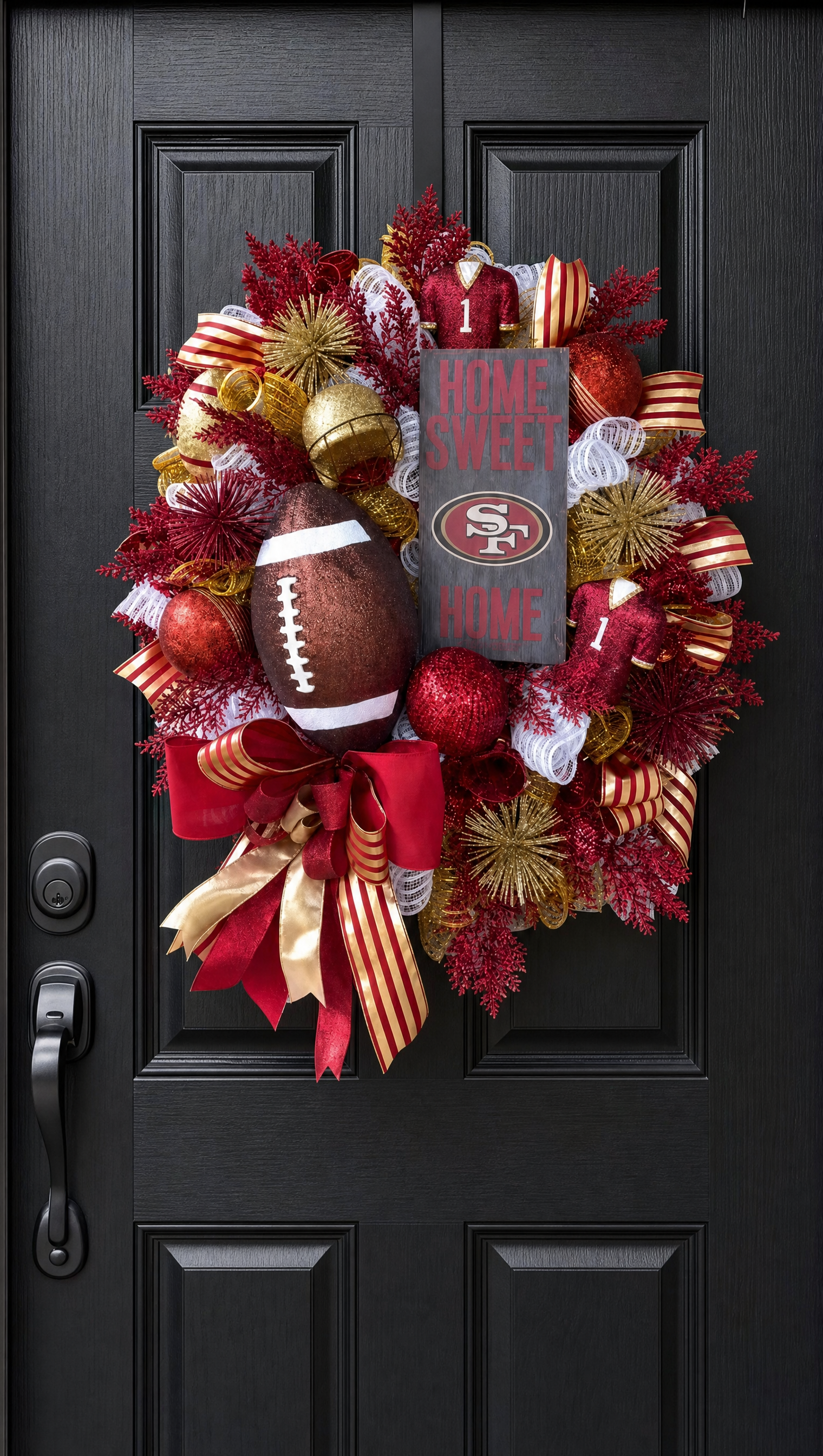 Handmade Football Wreaths